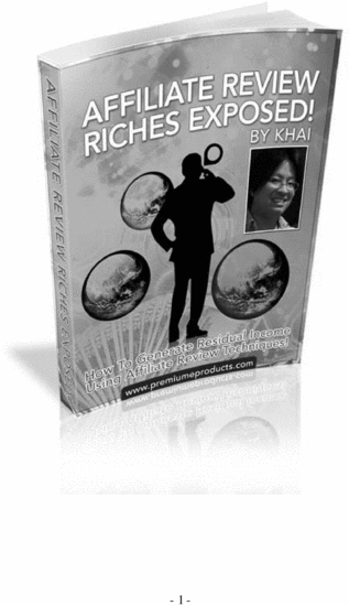 Product picture Affiliate Review Riches Exposed - Make More Money